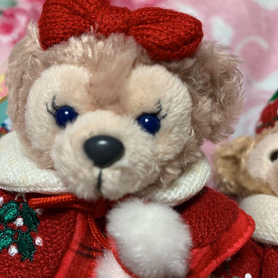 ダッフィー シェリーメイクリスマスぬいぐるみバッジ