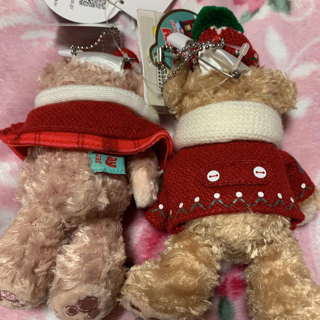 ダッフィー シェリーメイクリスマスぬいぐるみバッジ