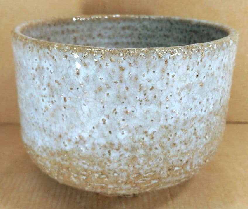 十代三輪休雪 萩茶碗 裏千家十五代鵬雲斎書付共箱 栞 萩焼 無傷美品 三輪休和