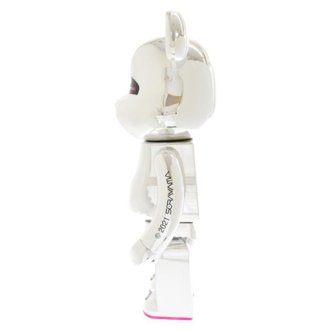 彫刻・オブジェ MEDICOM TOY BE@RBRICK SORAYAMA 2G SILVER