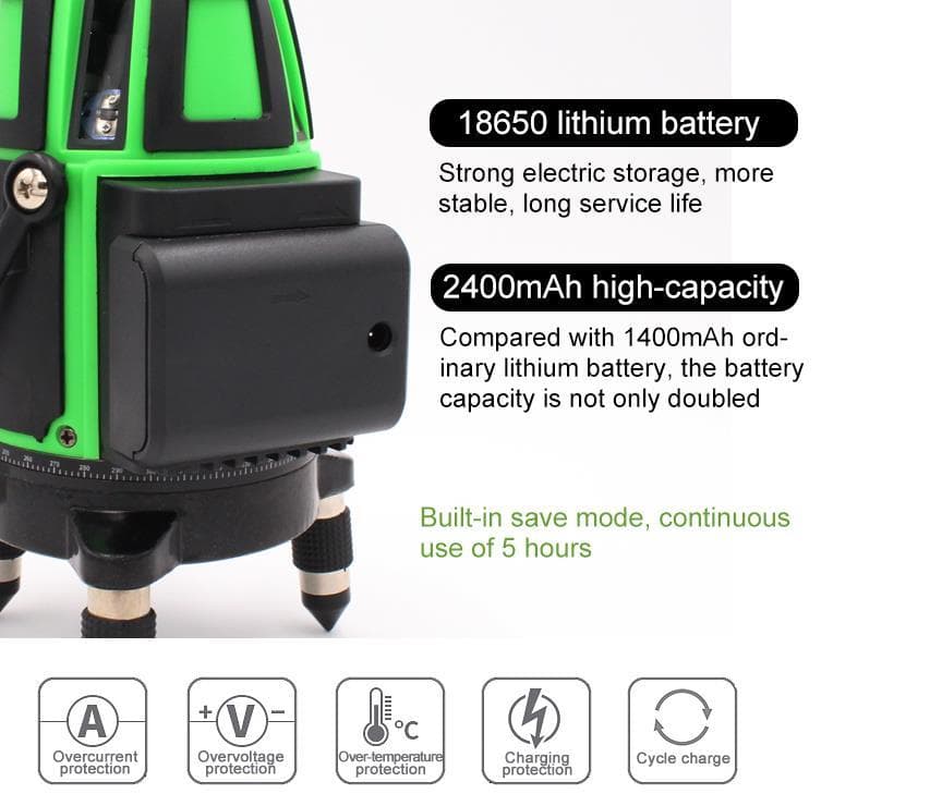 5ライン6点　グリーンレーザー墨出し器水準器水平器墨出し機墨出器測定器/高精度