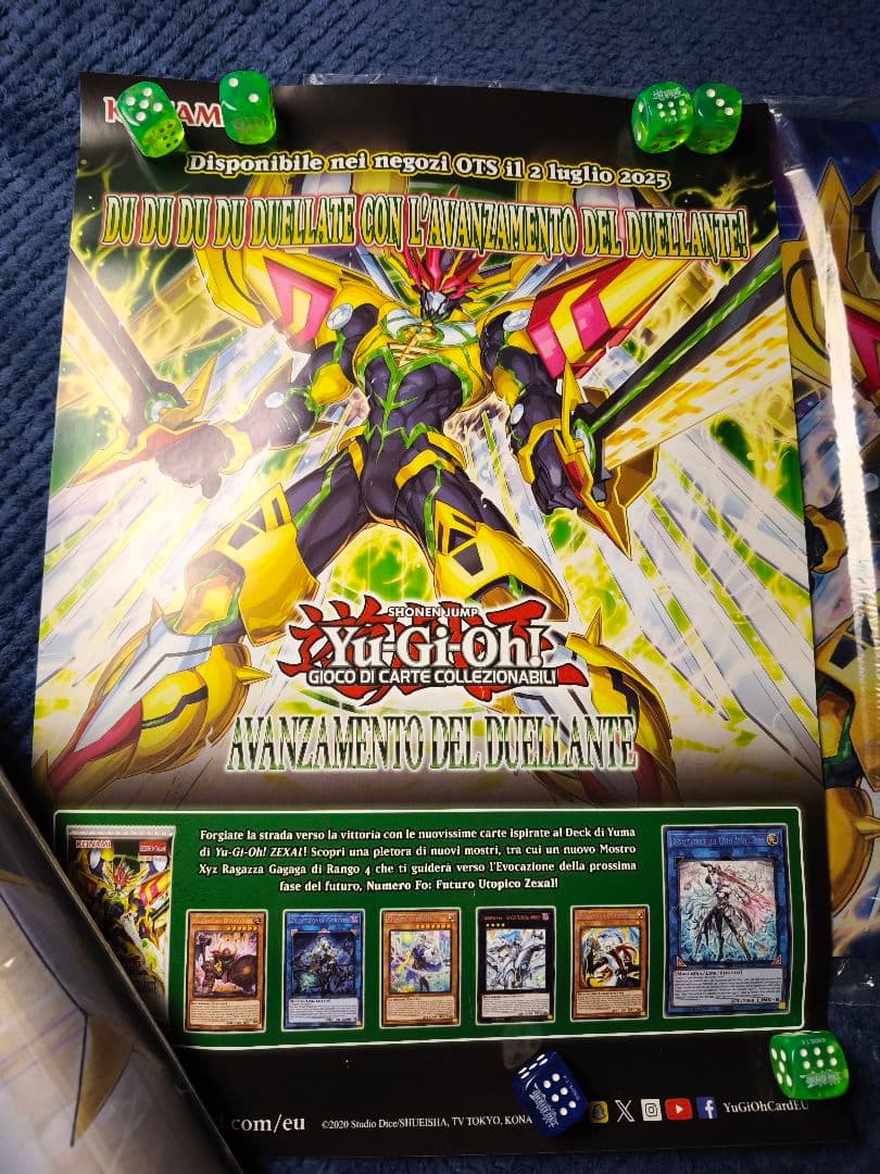 遊戯王　EU 英語版　希望皇ホープゼアル　プレイマット　ポスター　伊　新品