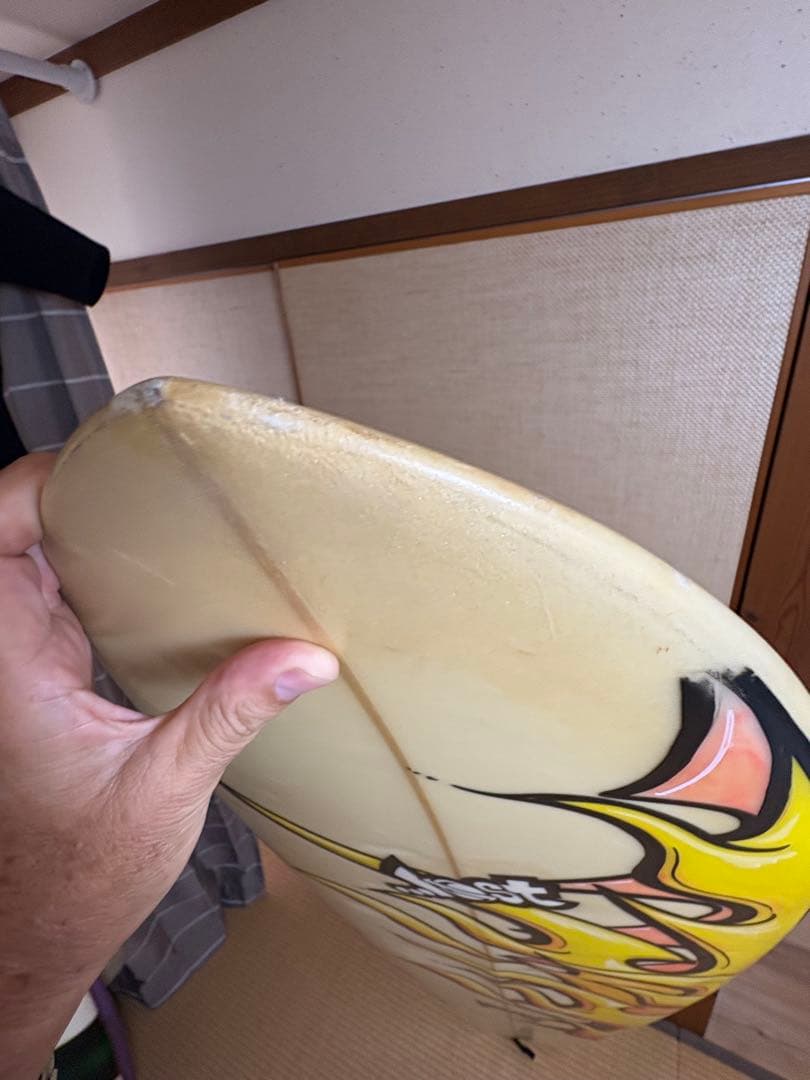 メイヘムサーフボード 炎デザインフィッシュ