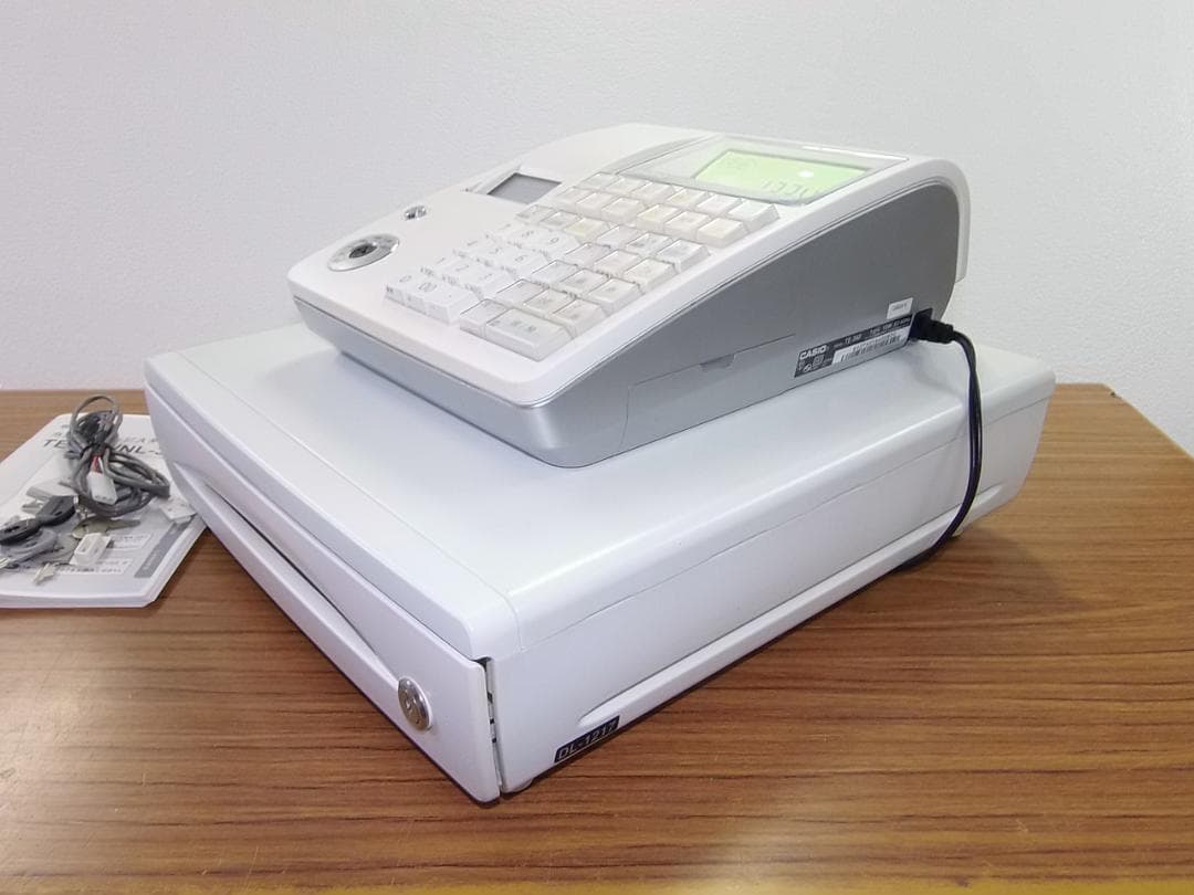CASIO TE-340-WE レジスターかなめくり機能レジスター4170320