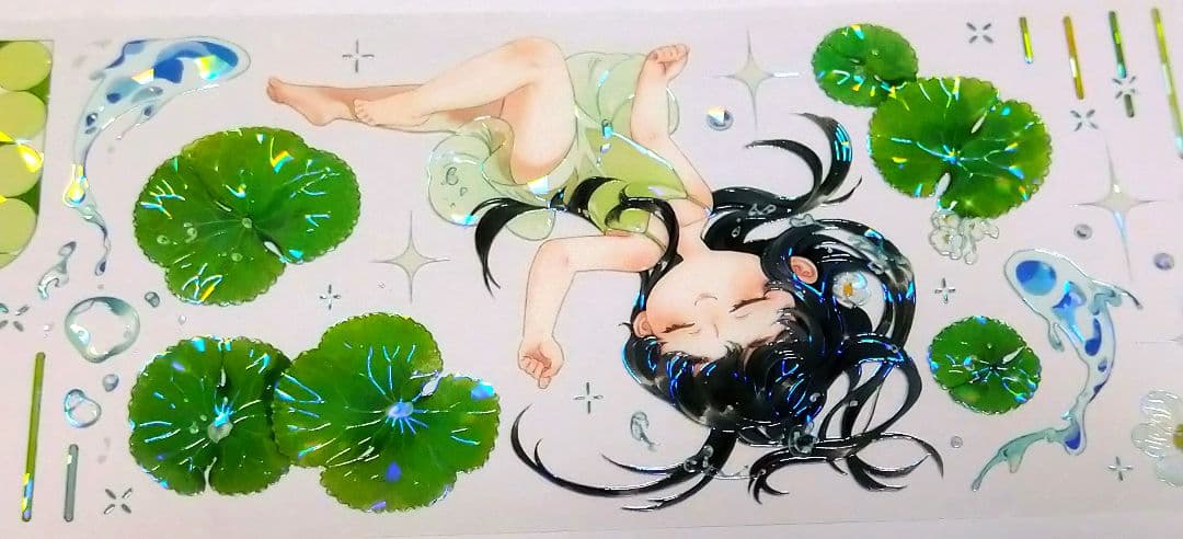 J656＃山荷叶呀(贝壳光)studiovi切り売り海外人物マステ女の子