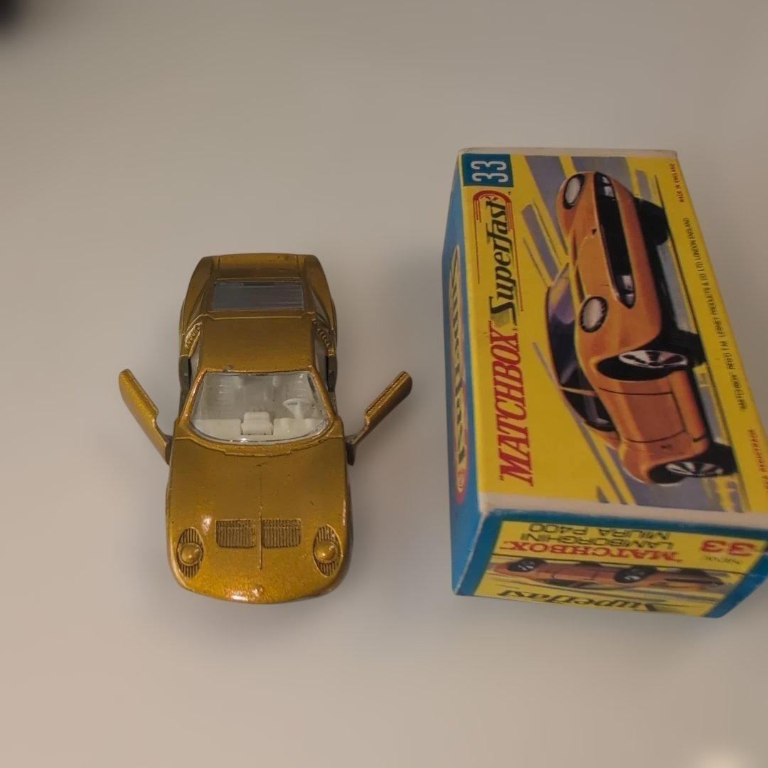 [美品・希少品]マッチボックスNo.33ランボルギーニ ミウラ P400 当時物