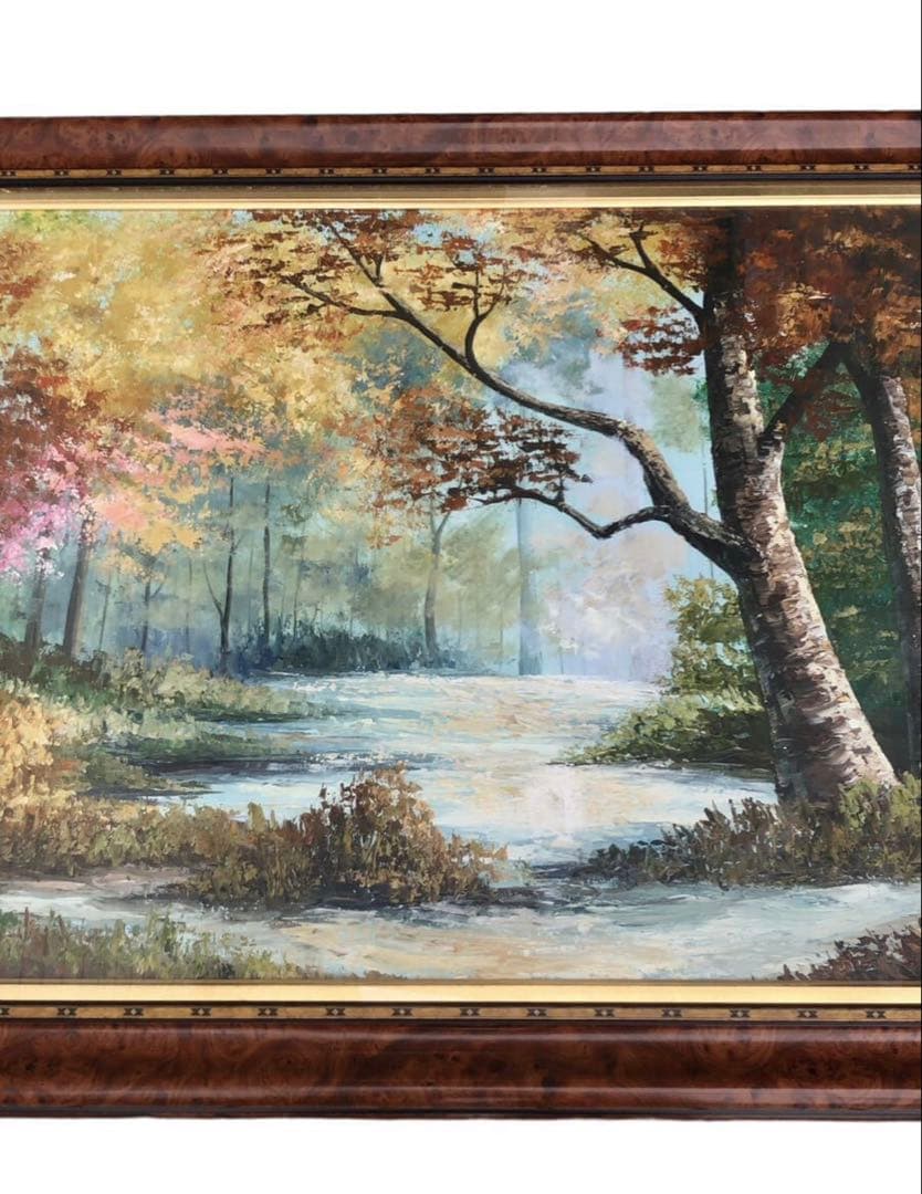 『真作』サルトリ・マリア・ルイサ　風景画 /油絵 油彩画 絵画　イタリア作家