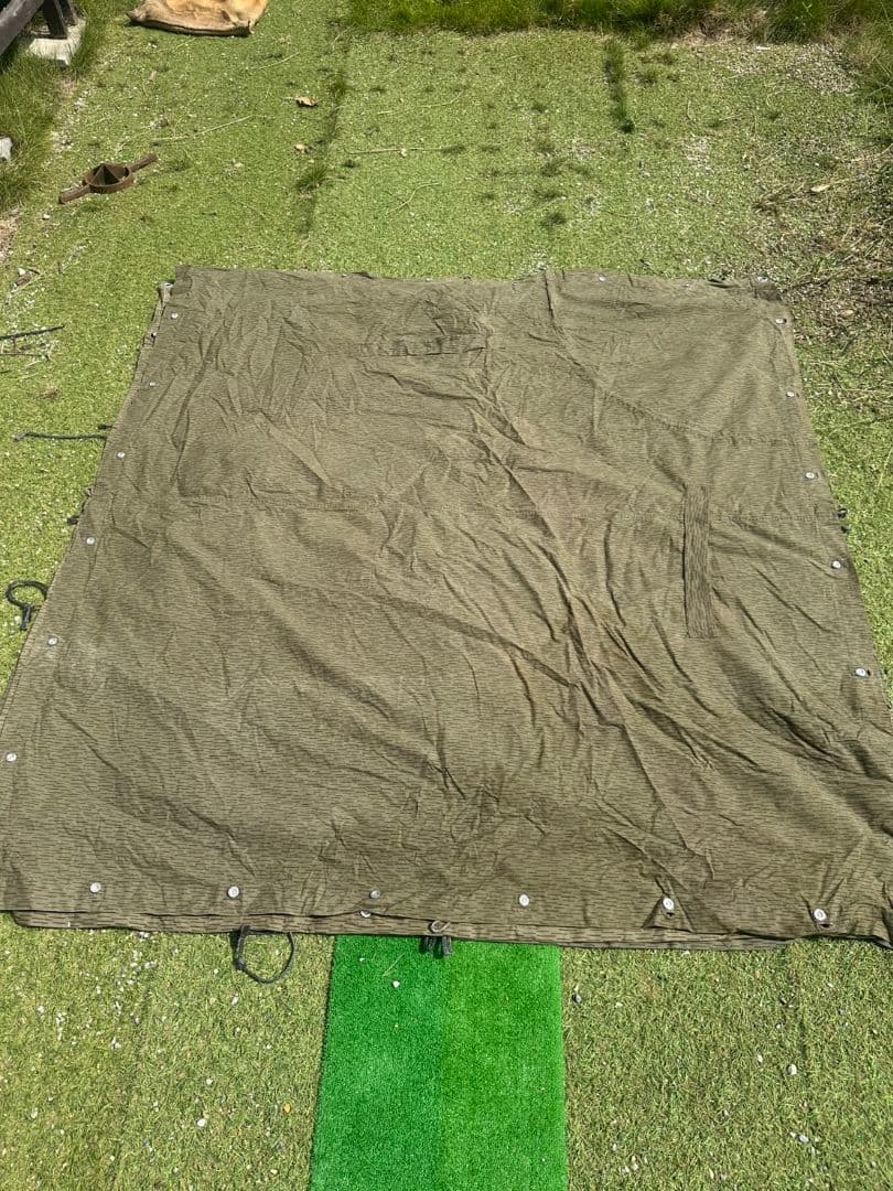東ドイツ軍幕5枚セット　　ポンチョテント　パップテント　　軍幕タープ