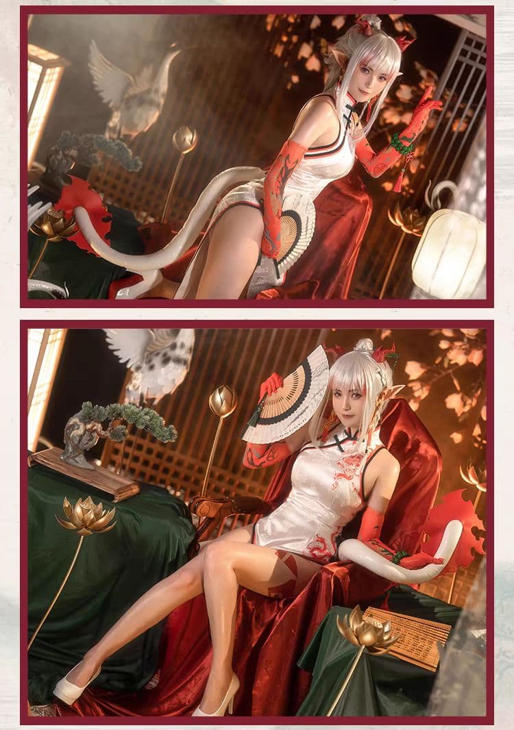 アークナイツ 明日方舟 ニェン 楽逍遥　次元依製コスプレ衣装 フルセット 新品