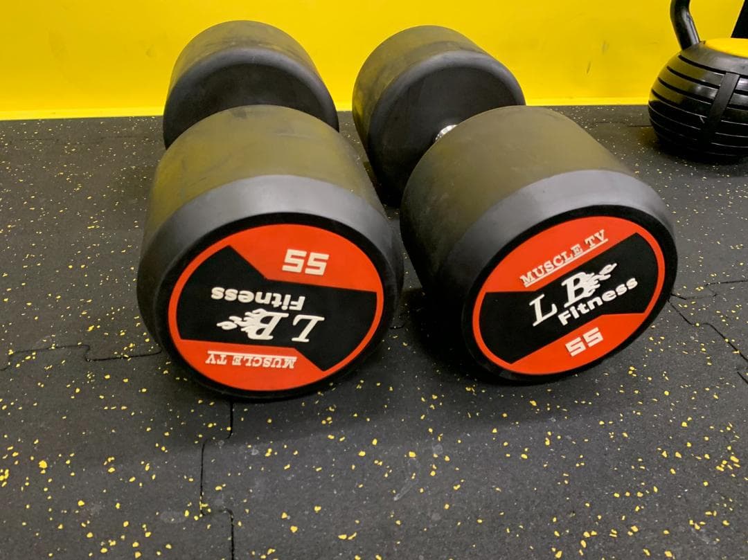 18000円割引　　ラバーダンベル　57.5㎏　2個セット　定価68000円