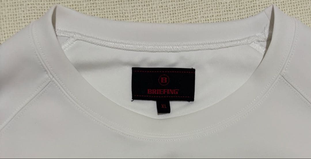 ブリーフィングゴルフMENS SIDE LOGO LINE CREW NECK