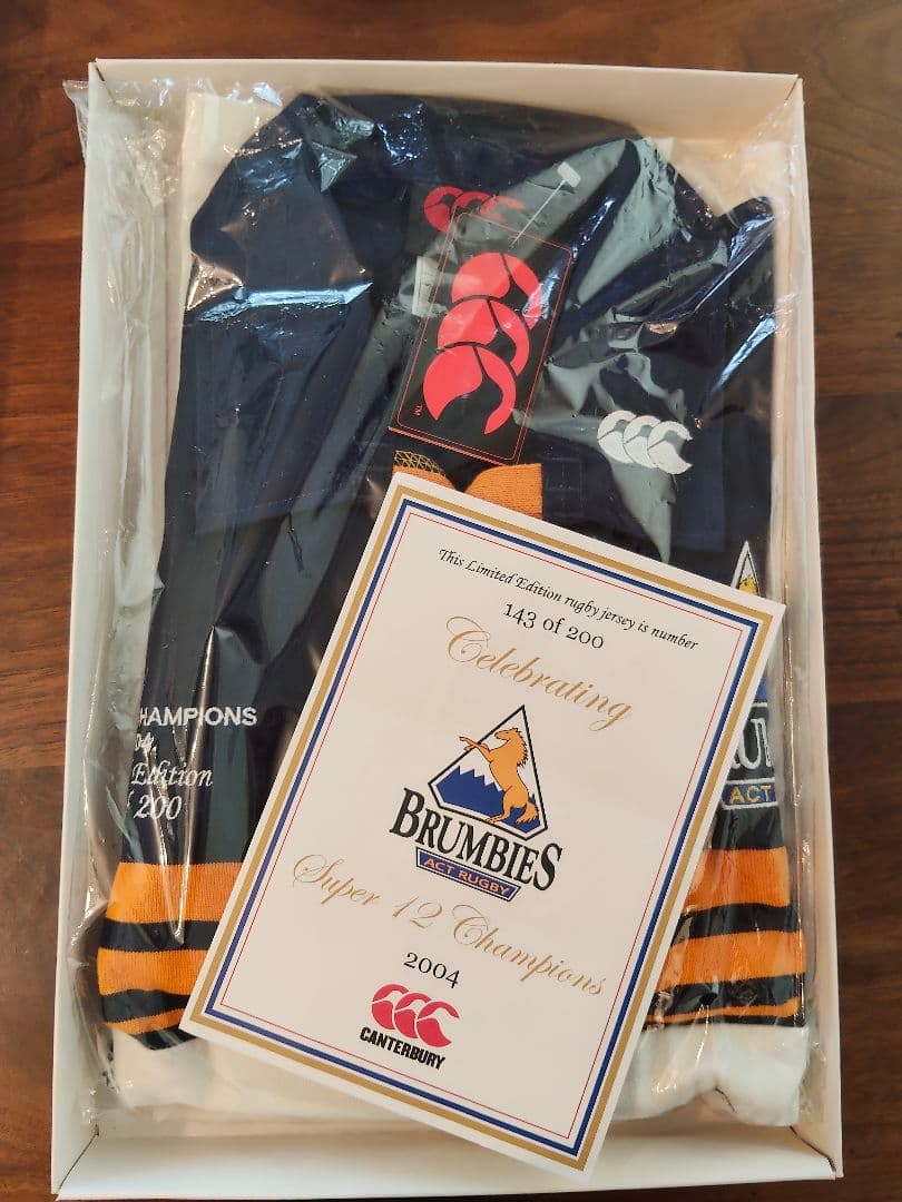 激レア　2004年BRUMBIES優勝ラグビージャージ