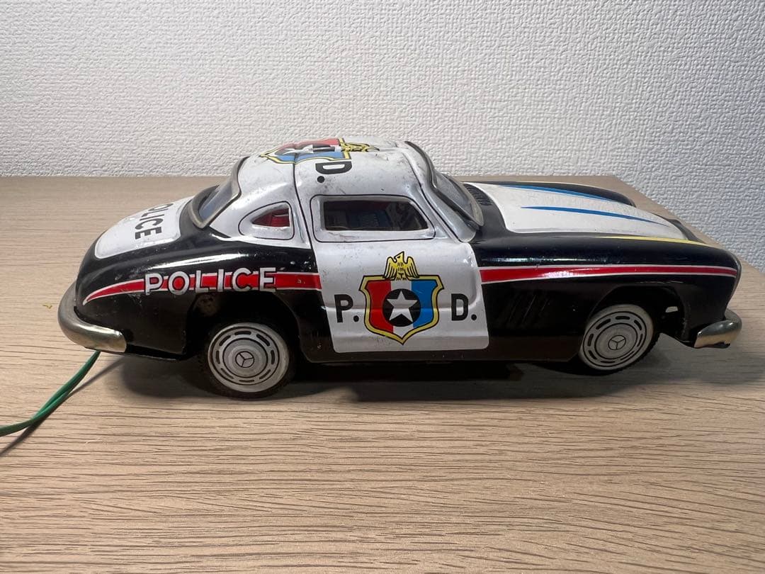 やのまん【ベンツ300SLポリスカー 】tinブリキtoy car