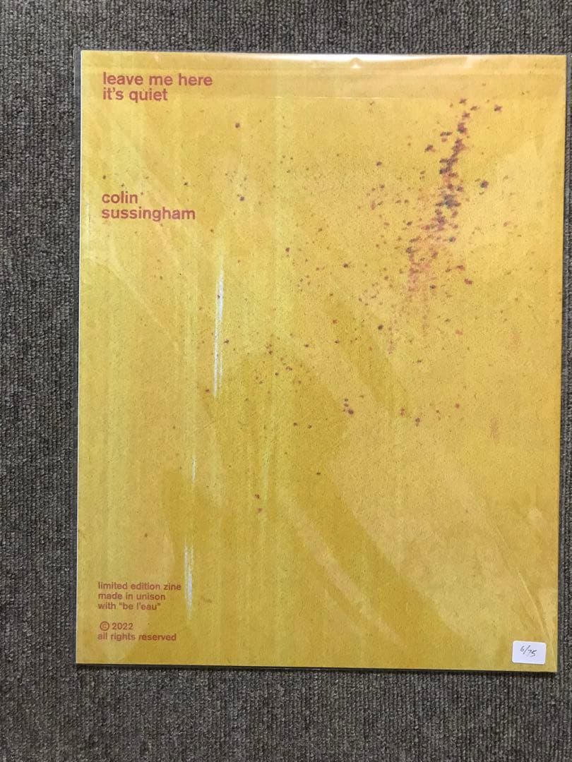 アート・デザイン・音楽 BE L'EAU + zine / Colin Sussingham
