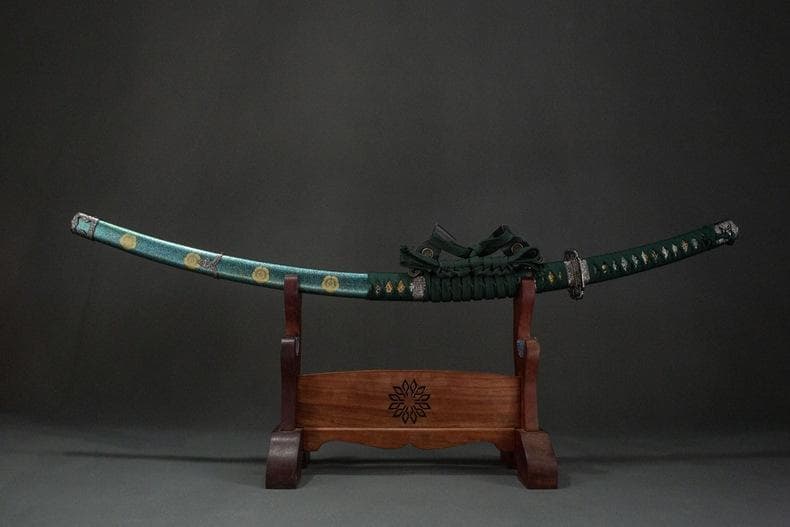 緑魔太刀 日本刀 模造刀 居合刀 武士道 武蔵 鑑賞用 手鍛造打