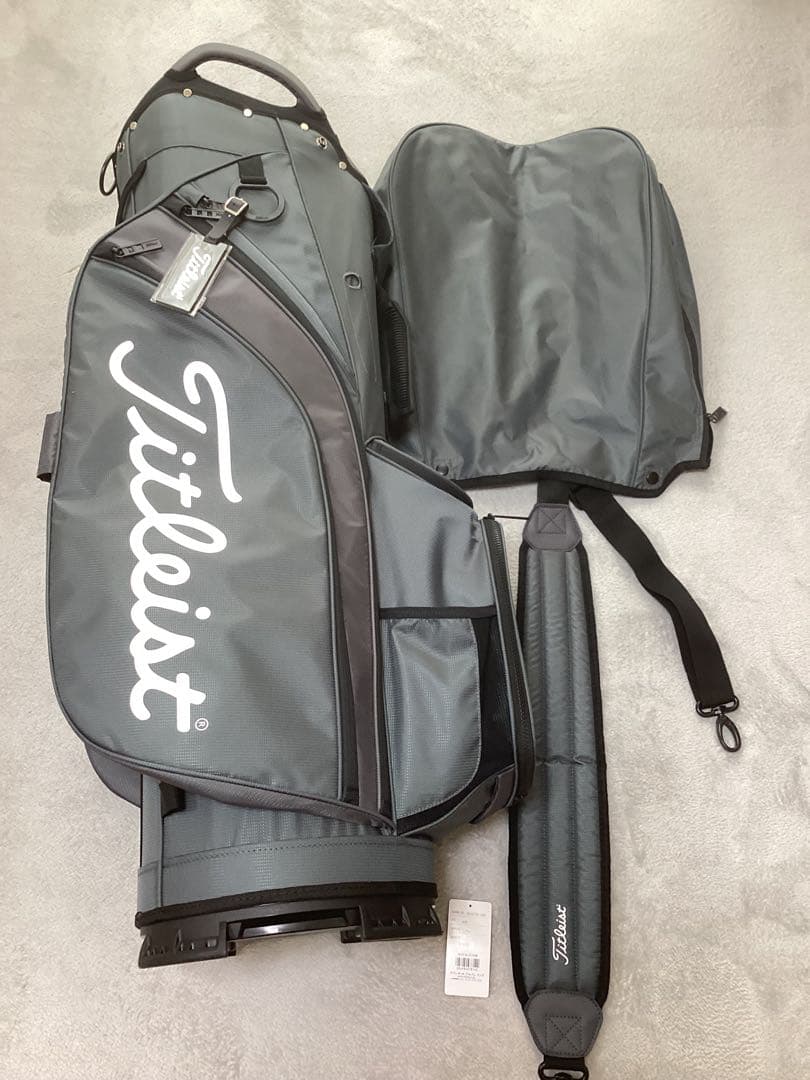 【美品】Titleist グレー キャディバッグ　10型　14本分割