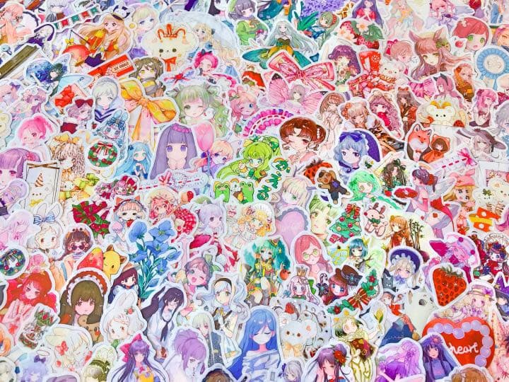 可愛いい❤️❤️人物マステフレークシール( ⸝⸝•ᴗ•⸝⸝ )169