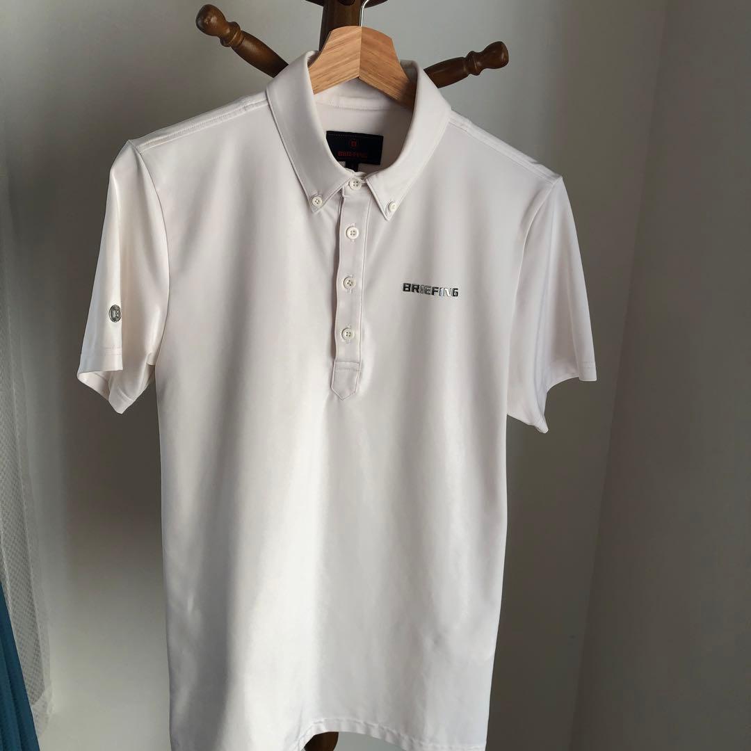 【美品】BRIEFINGポロシャツS (日本サイズM)白