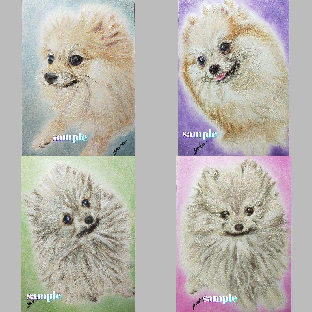 色鉛筆画✭愛猫愛犬✭ペット似顔絵　肖像画　イラスト　注文オーダー　受付ページ　1