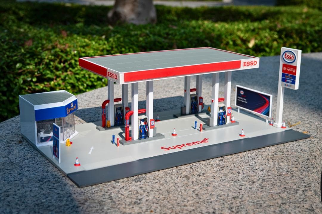 tiny微影 Bd30 ESSO Petrol Diorama ガソリンジオラマ
