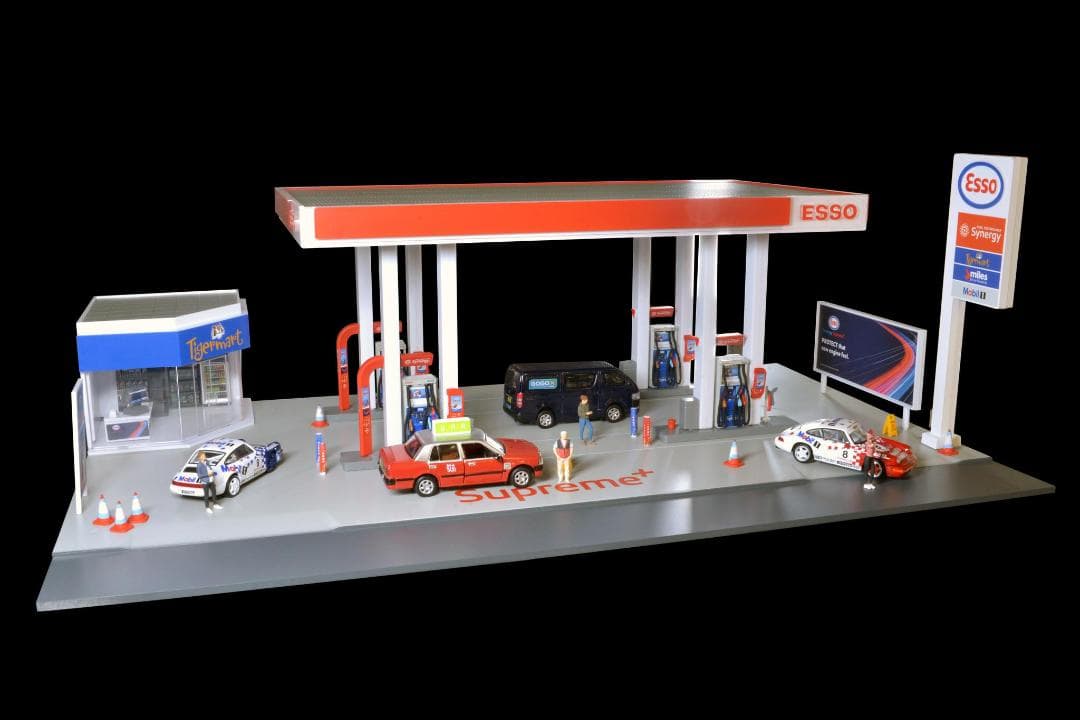 tiny微影 Bd30 ESSO Petrol Diorama ガソリンジオラマ