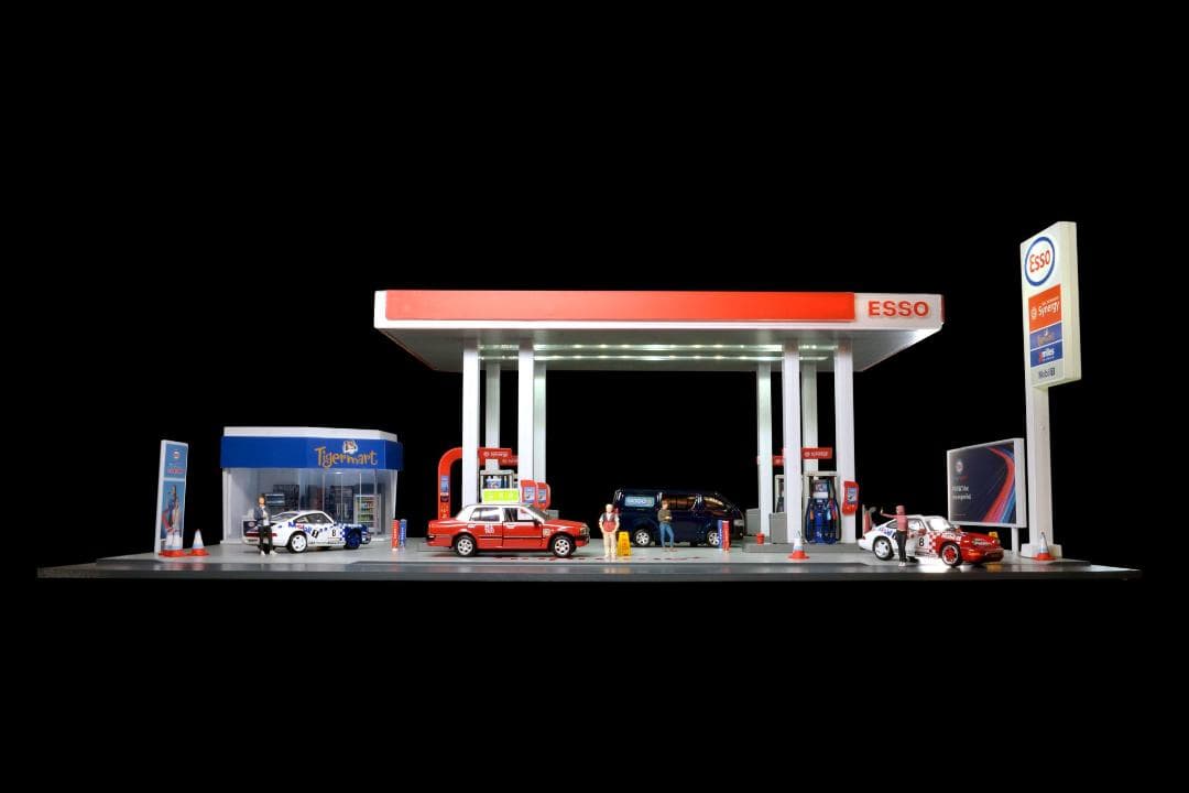 tiny微影 Bd30 ESSO Petrol Diorama ガソリンジオラマ