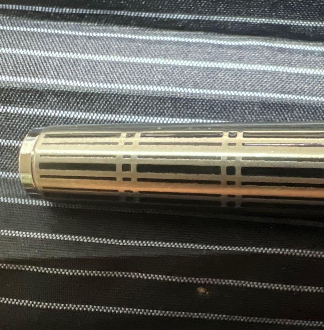 新人応援‼️美品‼️PLATINUM 高級万年筆 18KWG SUS幾何学模様