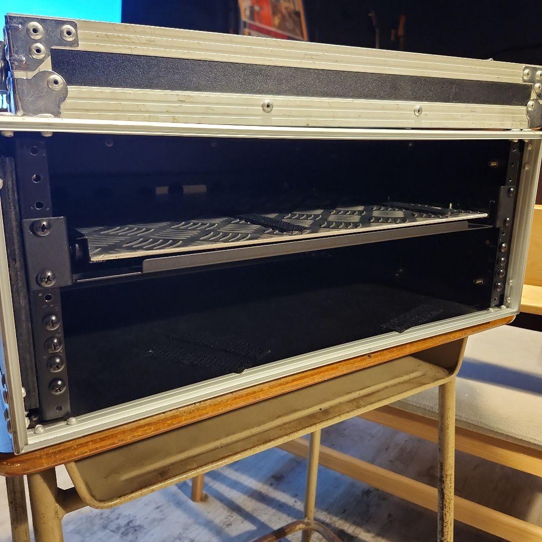 アルミ製 4U ラックケース スライド棚付き