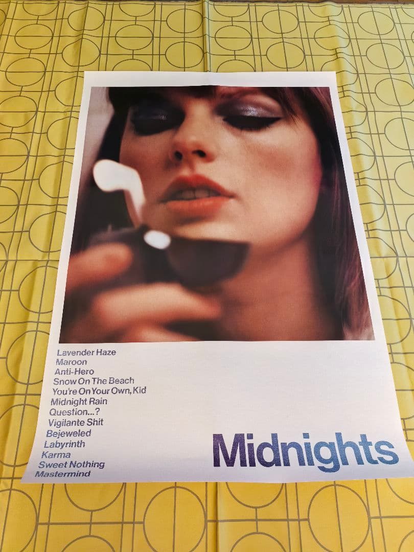 Taylor Swift Poster \"Midnights\"61㎝×91.5㎝