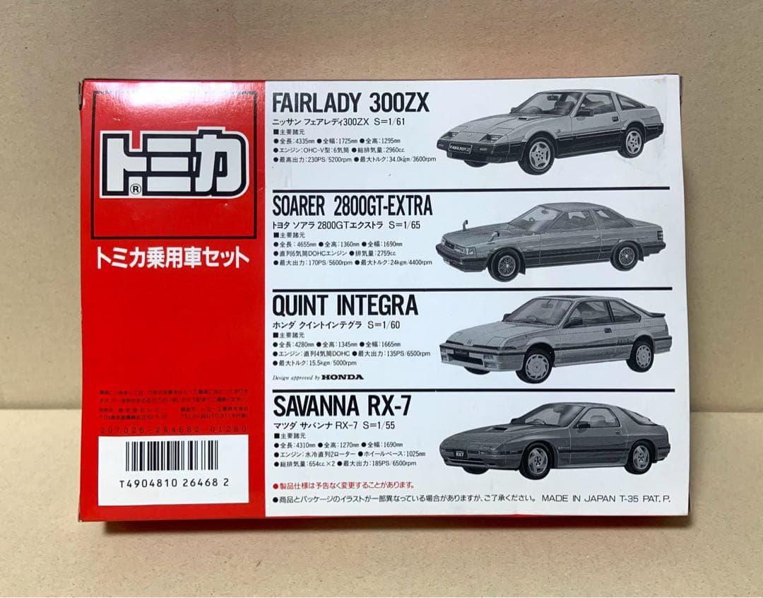 トミカ 乗用車セット　日本製　①