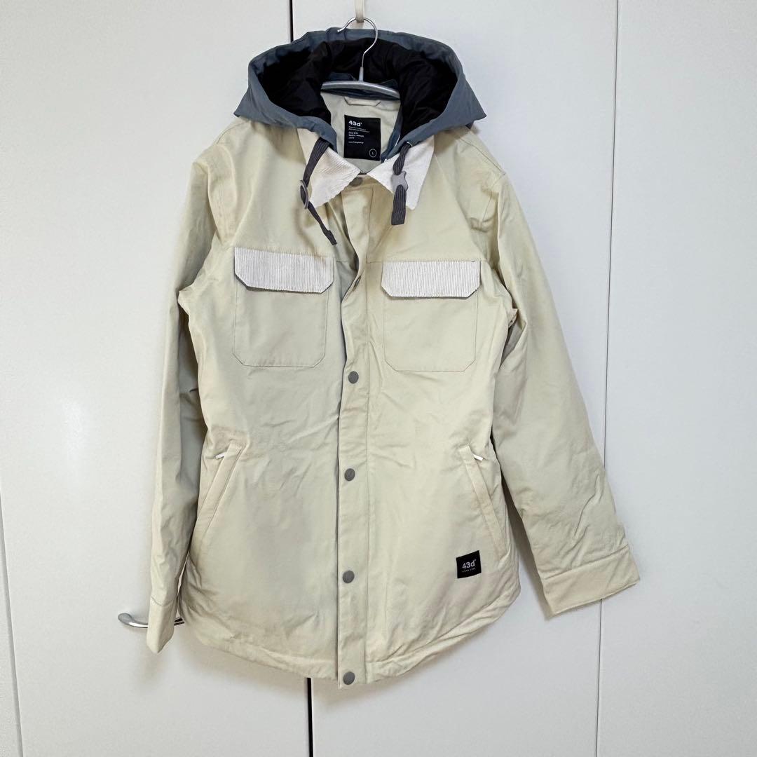 43DEGREES スノーボード　スキーウェア　上下セット　Ｌ　ビブパンツ　手袋
