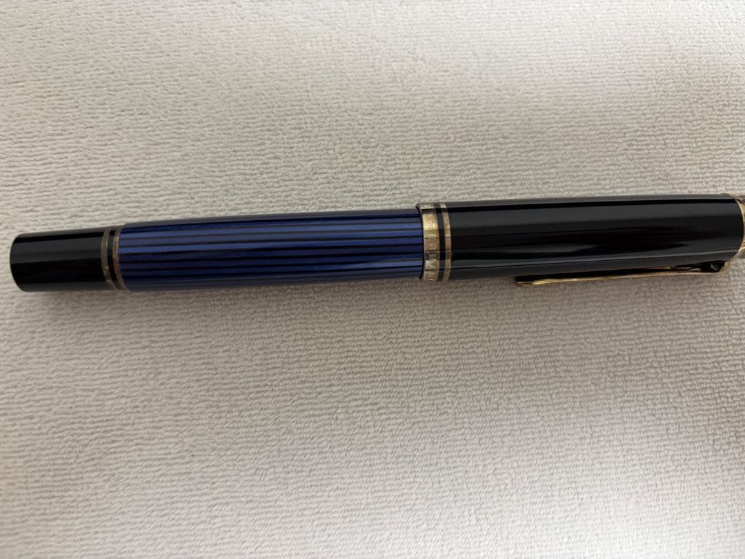 【万年筆】ペリカン スーベレーン M800 青縞　18C-750 F