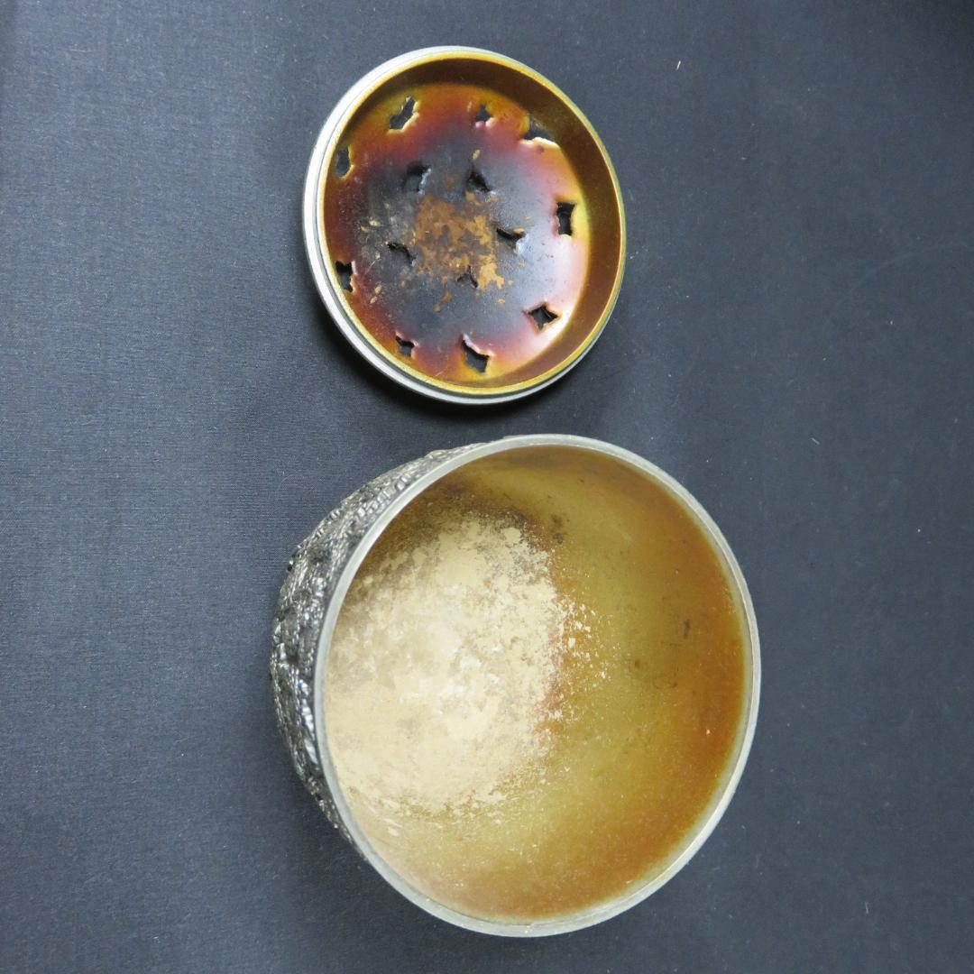 香炉 万菊 佐野宏采 使用感あり 木箱 共箱 茶道具 茶器