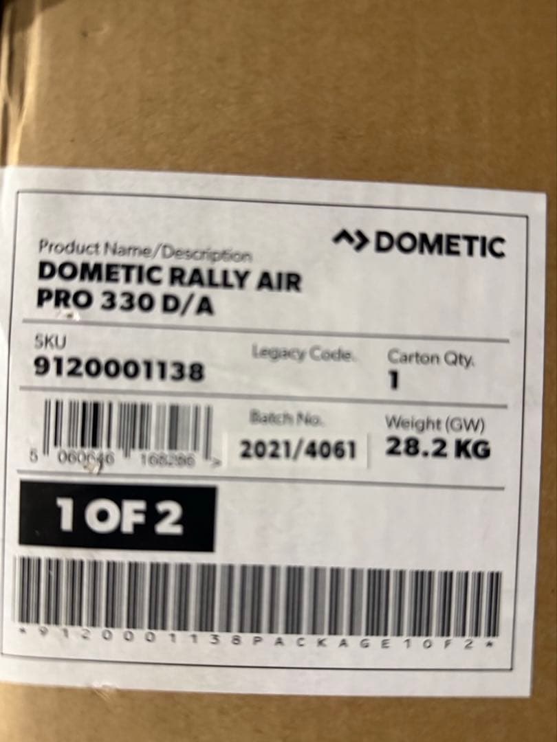 Kampa Dometic エアーオーニングAIR PRO 330 DA