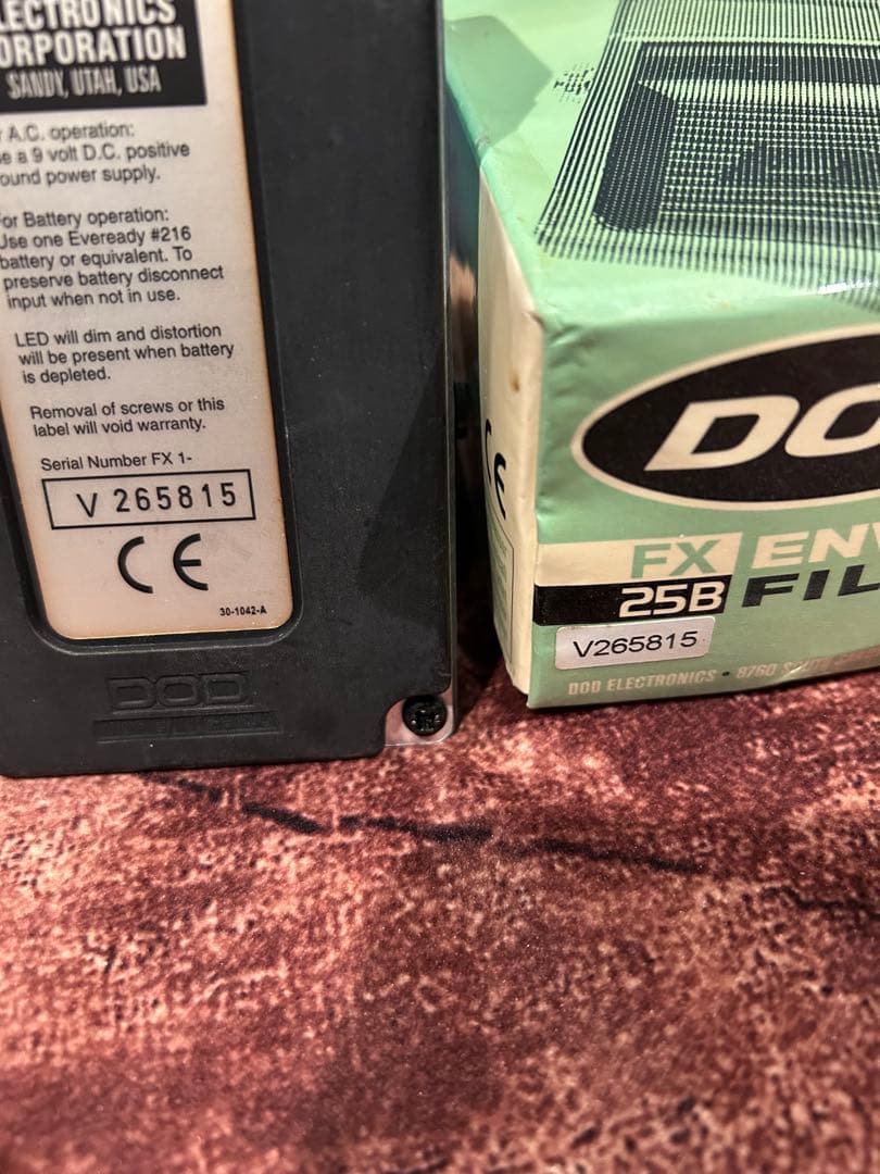 dod fx-25b エンベロープフィルター　エフェクター