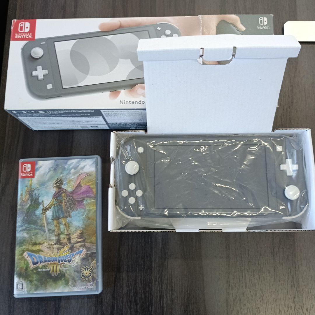 Nintendo Switch Lite グレー + ドラゴンクエストⅢ