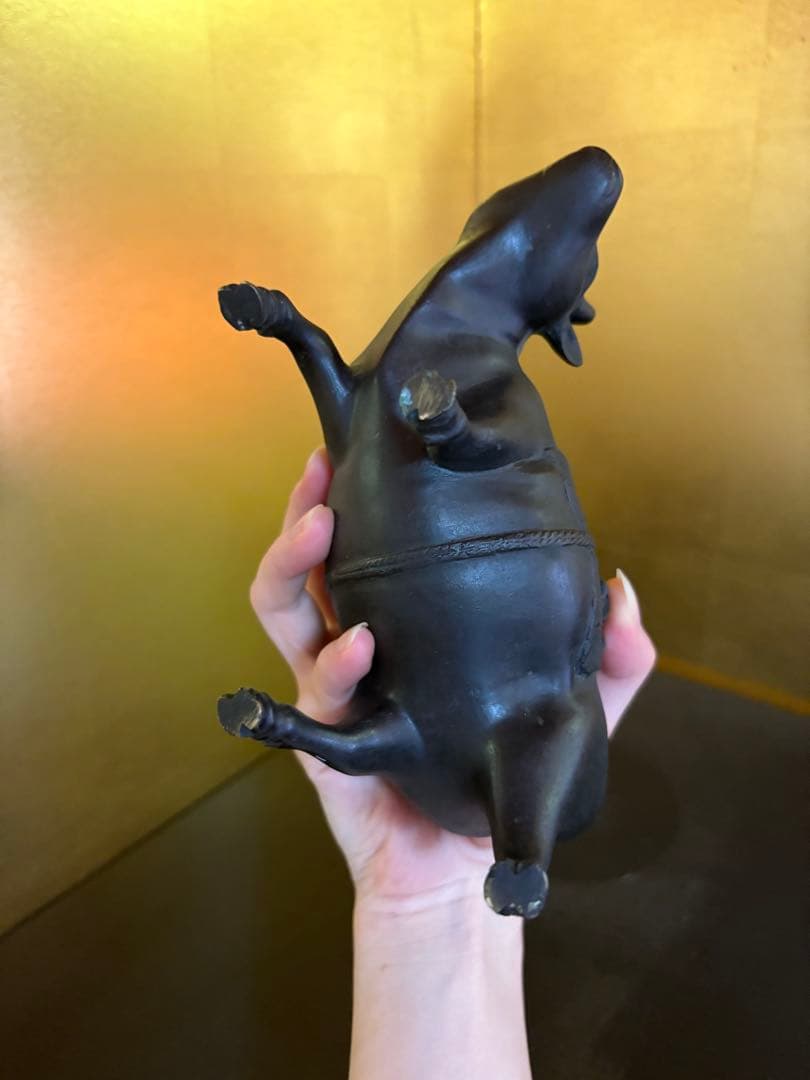 牛　香炉　置物