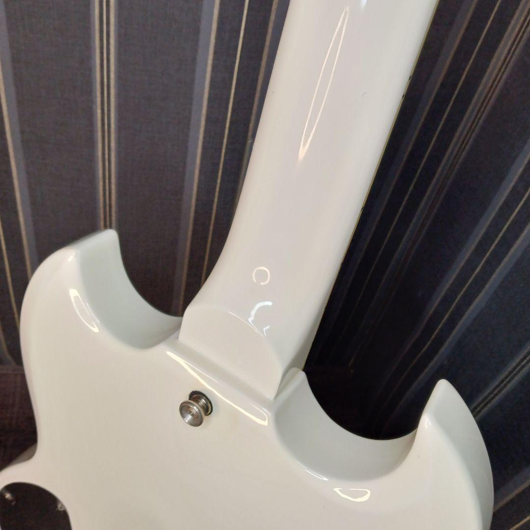 美品 BLITZ ブリッツ SG エレキギター ホワイト 白 エレキギター