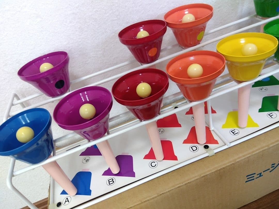 中古美品　UCHIDA ミュージックベル ハンドベル