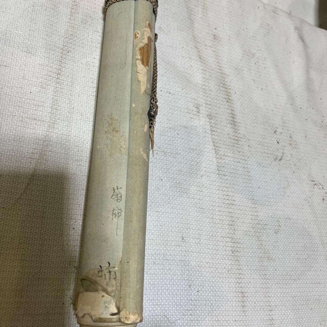 菊柿　掛け軸