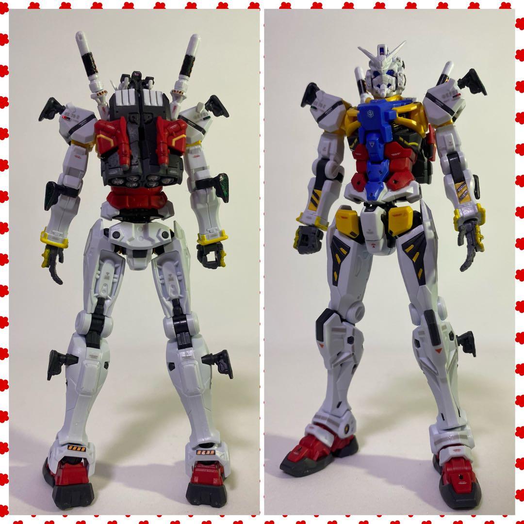 白いガンダム【組立済】ガンプラ！HG！ジオラマベース！階段ベース！セット！