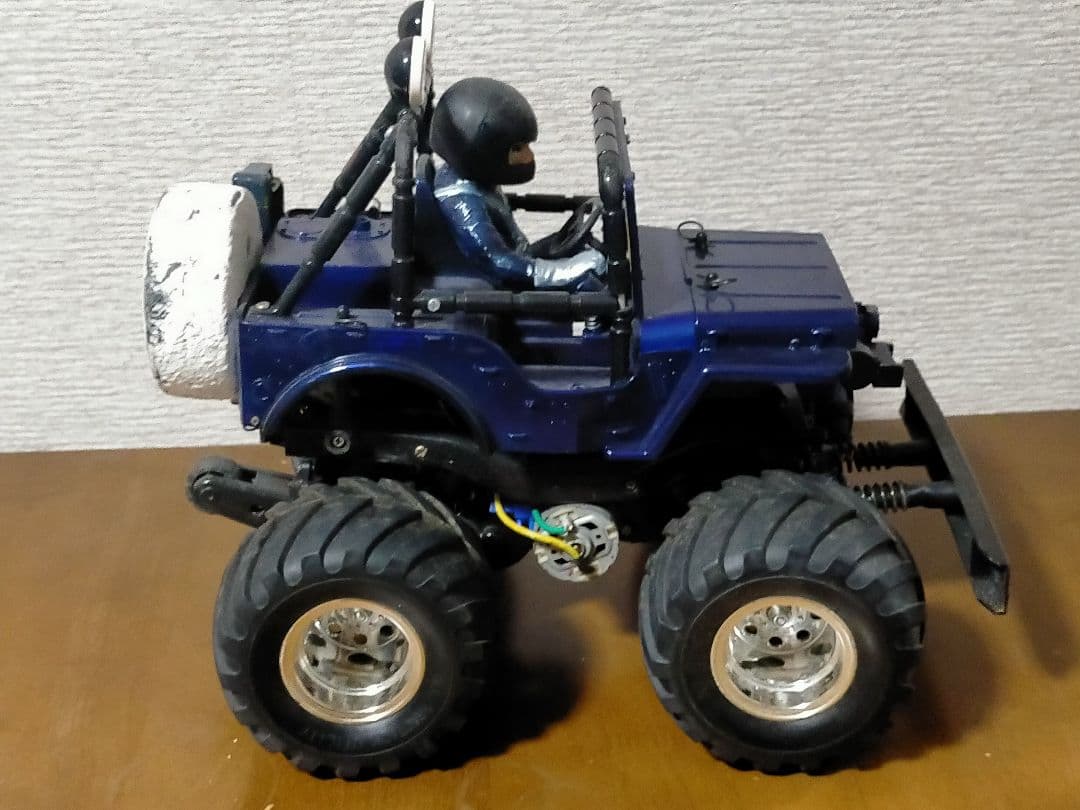 送料込中古タミヤ　ワイルドウイリー2　電動RCラジコン　WR-02　ビッグタイヤ