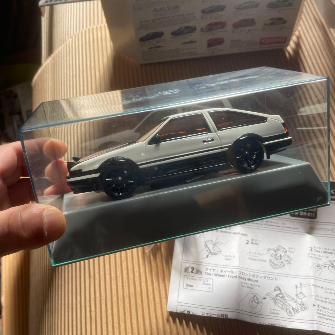 京商 頭文字D AE86トレノ カーボンボンネット仕様　オートスケール　ミニッツ