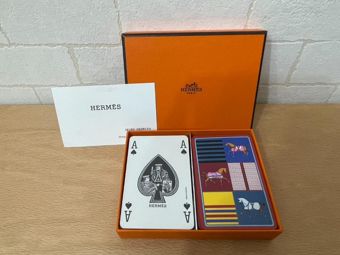 【新品・未使用】HERMES 馬デザイン トランプセット