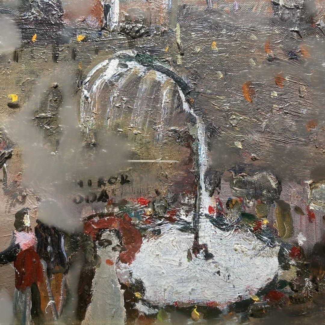 織田廣喜「チュイルリー庭園」３Ｆ　額縁41×46￼絵22×27cm日本芸術院会員