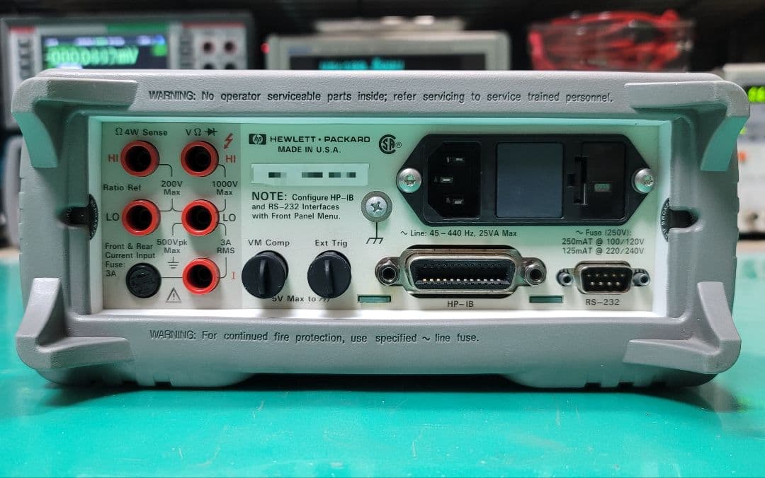 HP/Agilent 34401A 6.5桁 デジタルマルチメーター測定良好