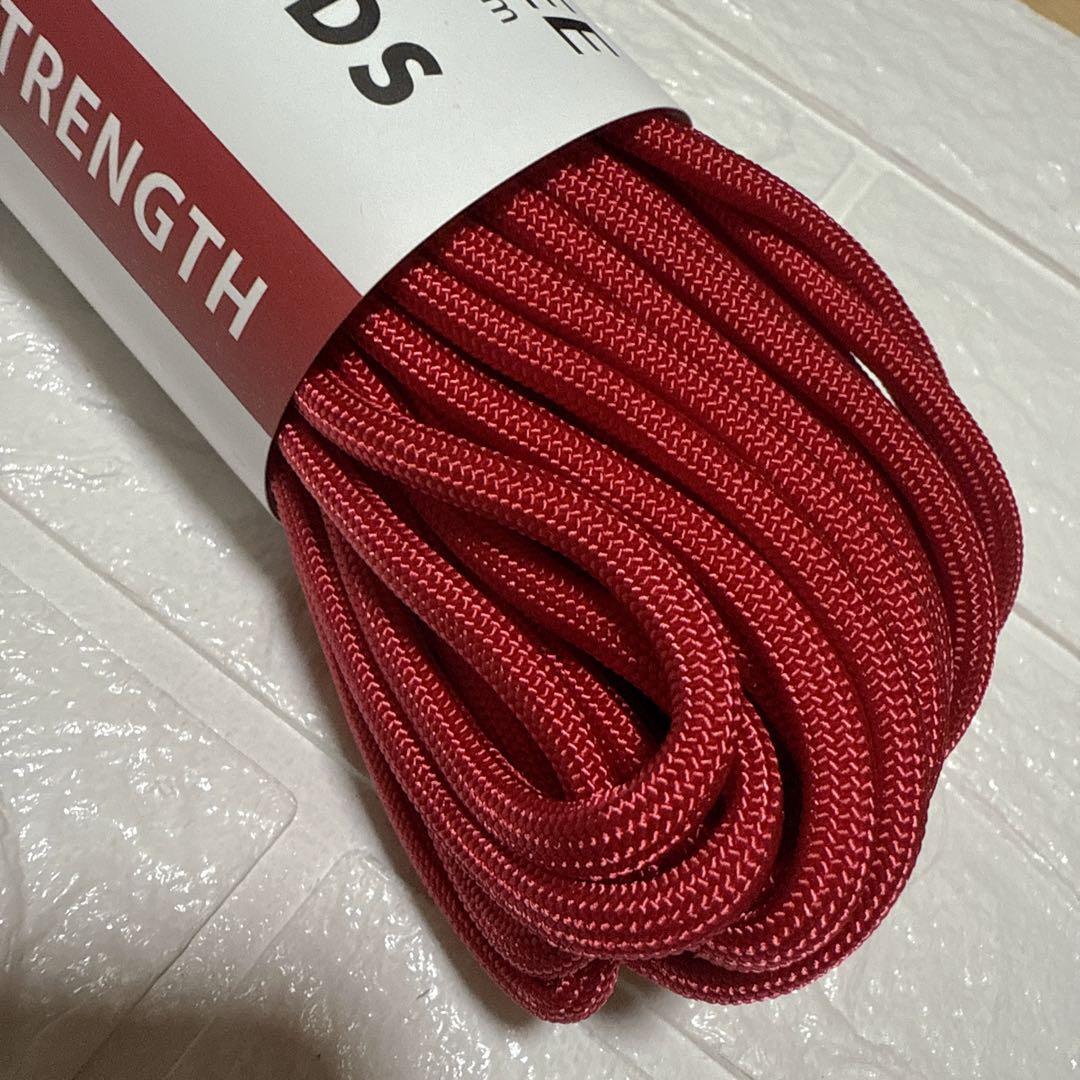 パラコード550 4mm 7芯 30m テントロープ ガイロープ レッド