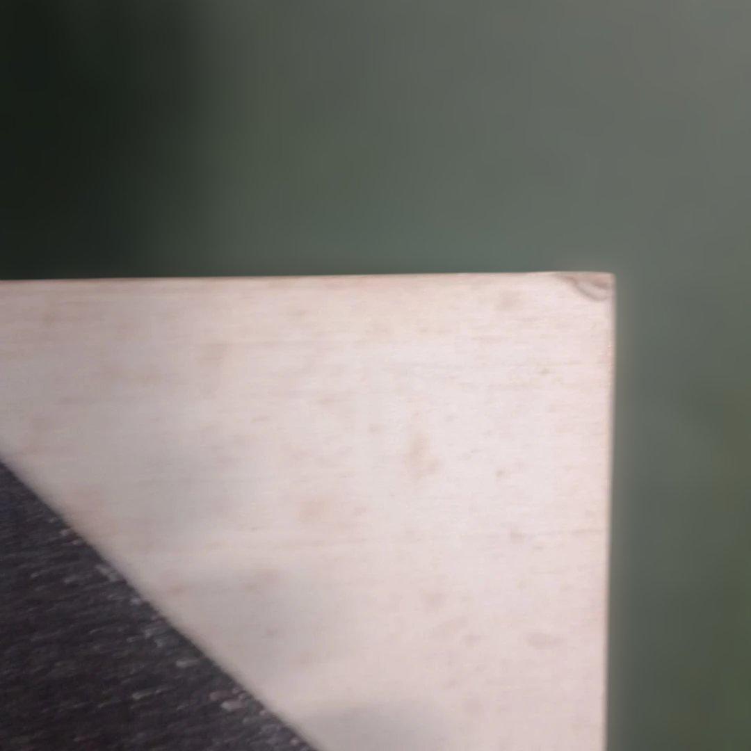 5023)川口軌外　色紙　水彩画　「柘榴」　額装