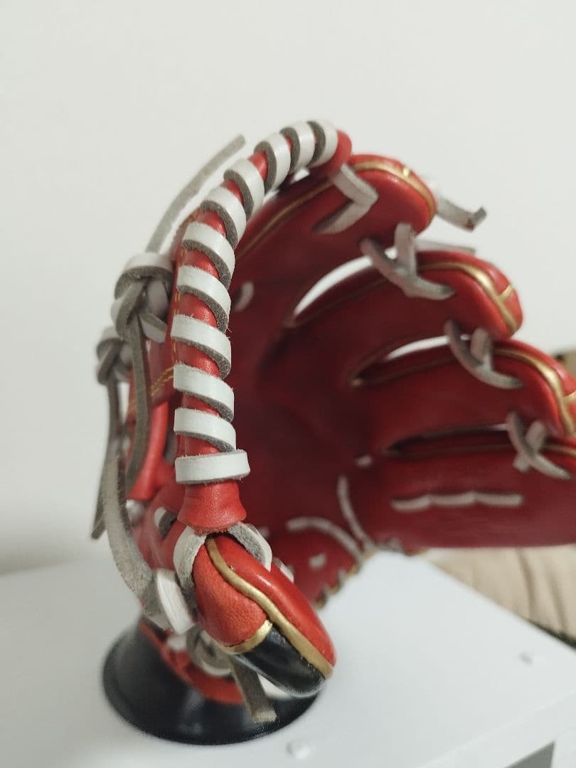 Rawlings 軟式グラブハイパーテック ／レッド×ゴールド×ブラック