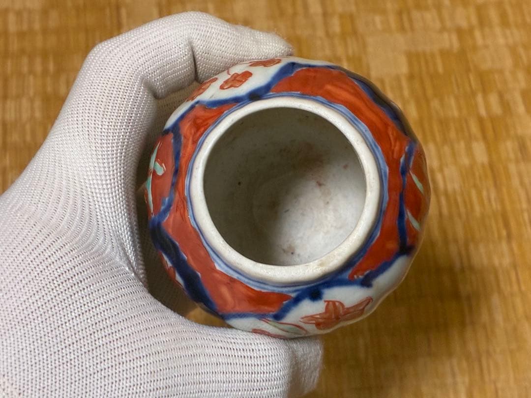 古伊万里 色絵 小壷 花入 元禄